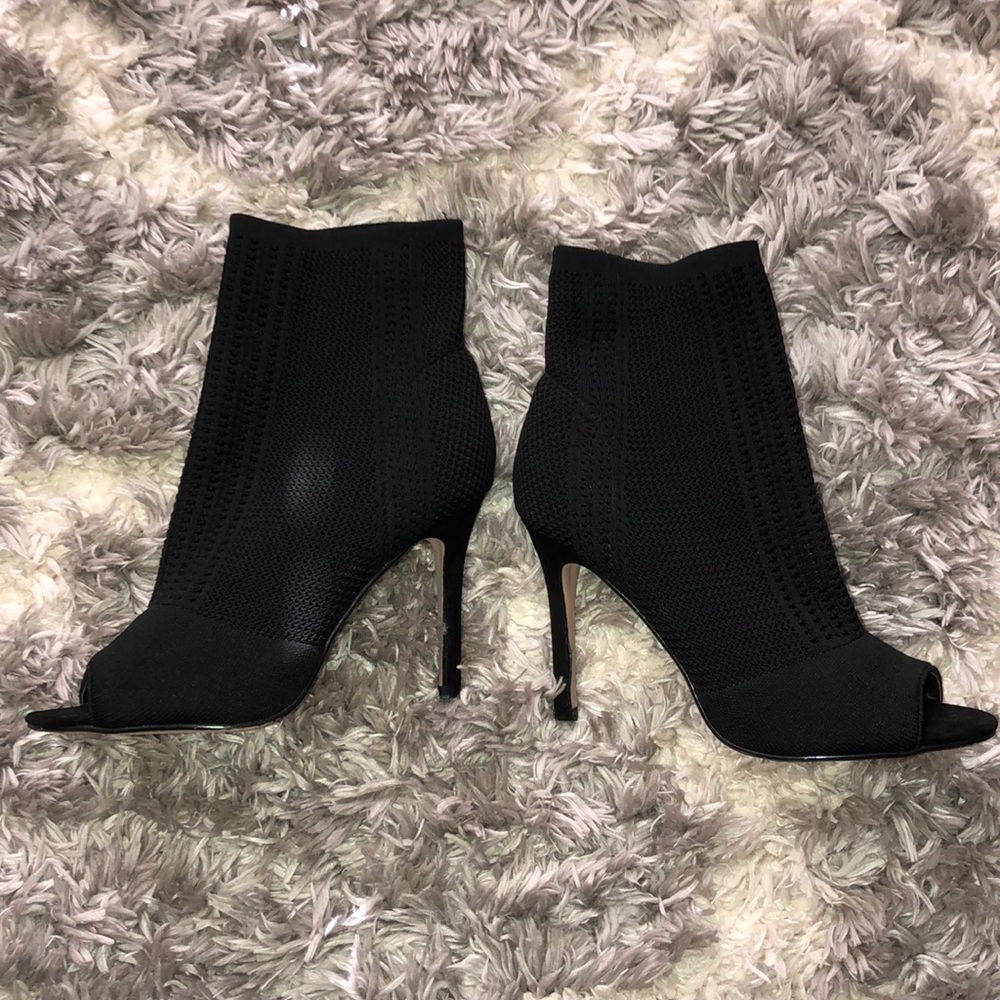 Knit Peep-Toe Stilettos